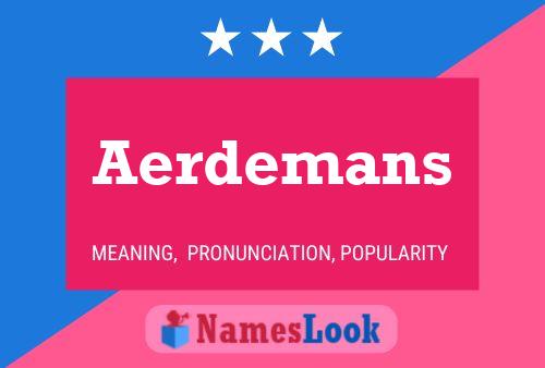 ملصق اسم Aerdemans