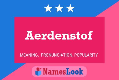 ملصق اسم Aerdenstof