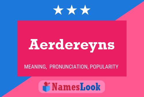 ملصق اسم Aerdereyns