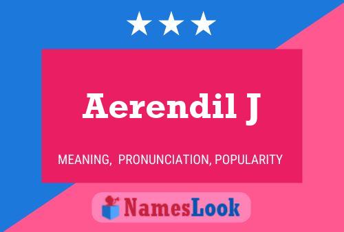 ملصق اسم Aerendil J