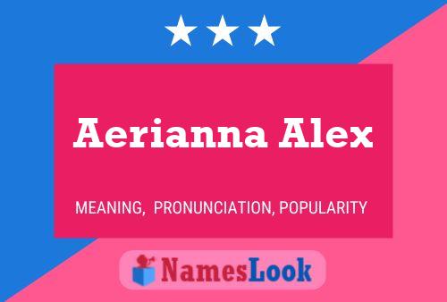 ملصق اسم Aerianna Alex