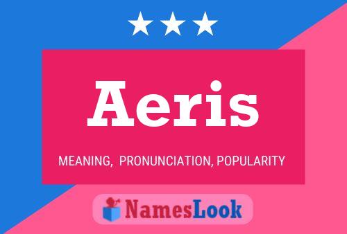 ملصق اسم Aeris