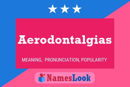 ملصق اسم Aerodontalgias