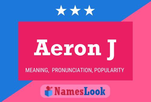 ملصق اسم Aeron J