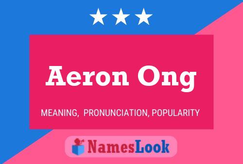 ملصق اسم Aeron Ong