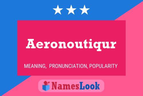 ملصق اسم Aeronoutiqur