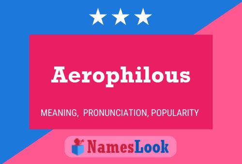 ملصق اسم Aerophilous