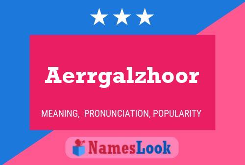 ملصق اسم Aerrgalzhoor