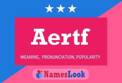 ملصق اسم Aertf