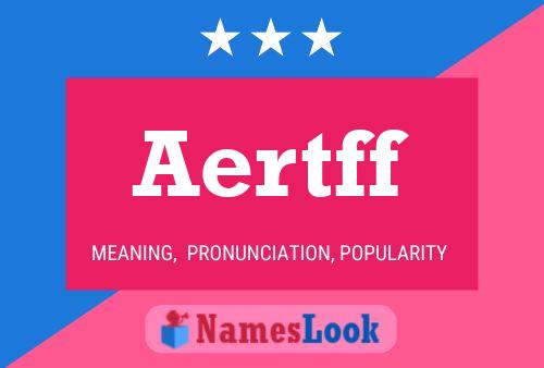 ملصق اسم Aertff