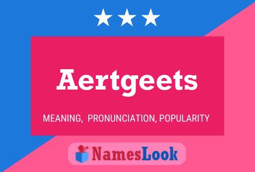 ملصق اسم Aertgeets