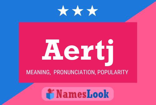 ملصق اسم Aertj