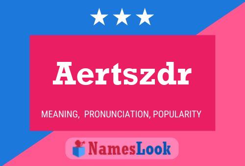 ملصق اسم Aertszdr