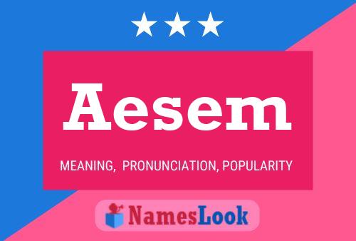 ملصق اسم Aesem