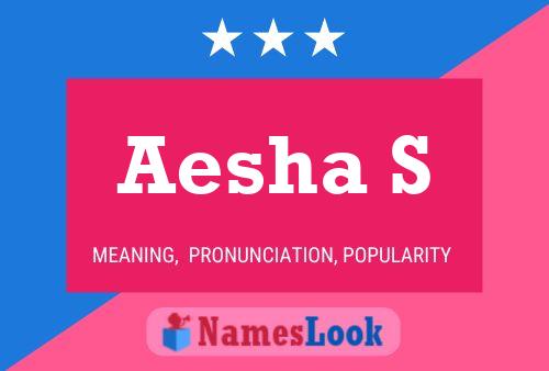 ملصق اسم Aesha S