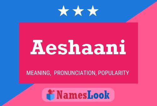 ملصق اسم Aeshaani