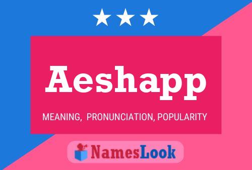 ملصق اسم Aeshapp