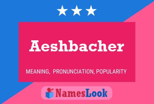 ملصق اسم Aeshbacher