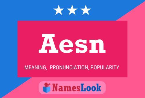 ملصق اسم Aesn