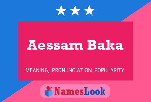 ملصق اسم Aessam Baka