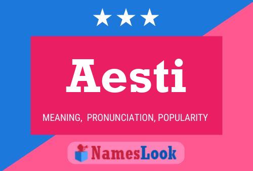 ملصق اسم Aesti