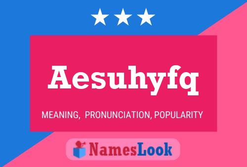 ملصق اسم Aesuhyfq