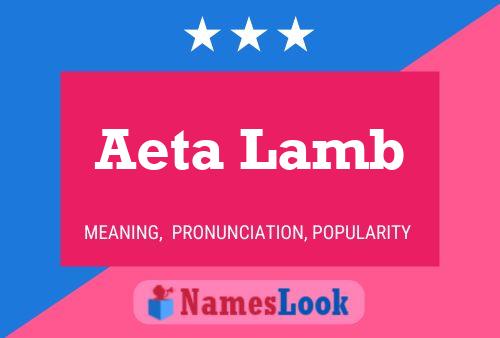 ملصق اسم Aeta Lamb