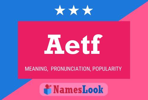 ملصق اسم Aetf