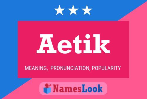 ملصق اسم Aetik