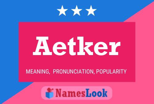 ملصق اسم Aetker