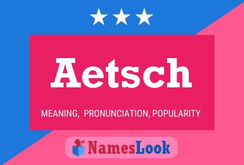 ملصق اسم Aetsch