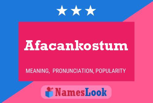 ملصق اسم Afacankostum