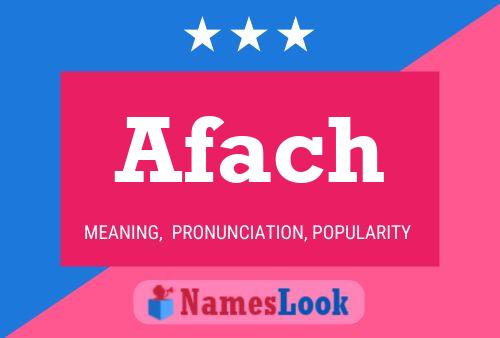 ملصق اسم Afach