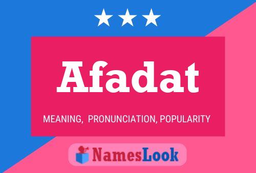 ملصق اسم Afadat