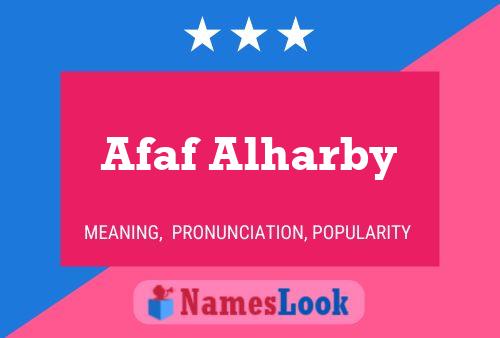 ملصق اسم Afaf Alharby