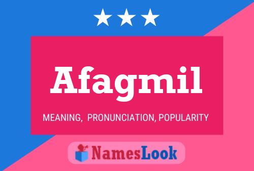 ملصق اسم Afagmil