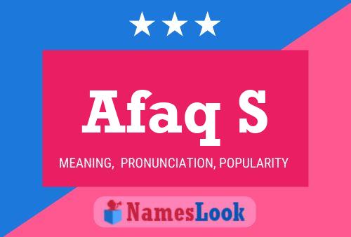 ملصق اسم Afaq S