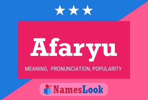 ملصق اسم Afaryu