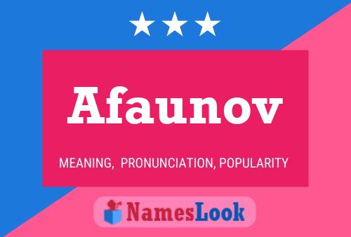 ملصق اسم Afaunov