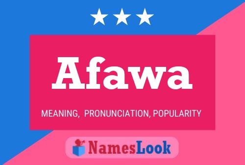 ملصق اسم Afawa