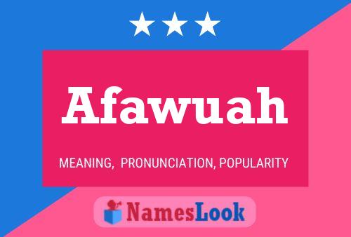 ملصق اسم Afawuah