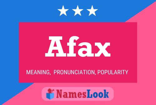 ملصق اسم Afax