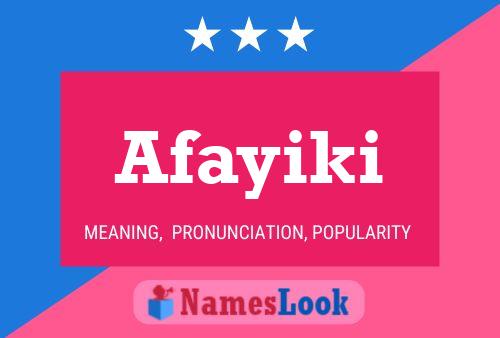 ملصق اسم Afayiki