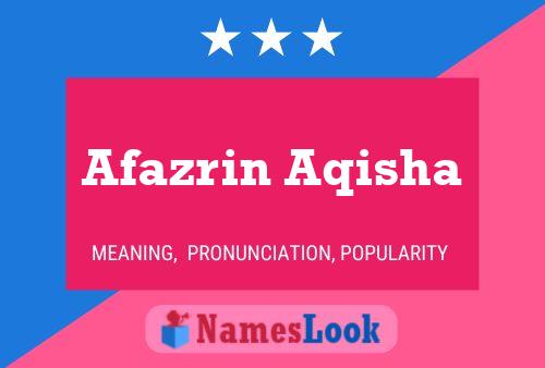 ملصق اسم Afazrin Aqisha