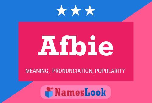 ملصق اسم Afbie