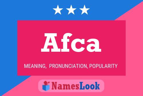 ملصق اسم Afca