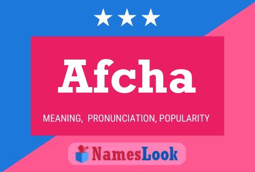 ملصق اسم Afcha