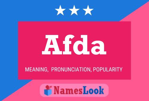 ملصق اسم Afda