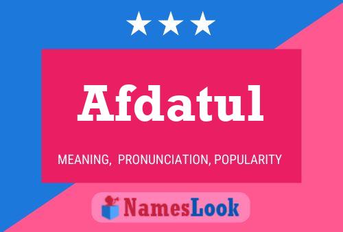 ملصق اسم Afdatul