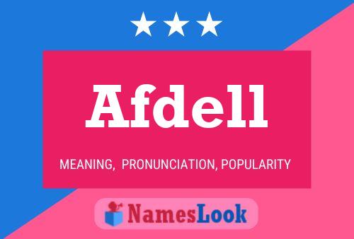 ملصق اسم Afdell